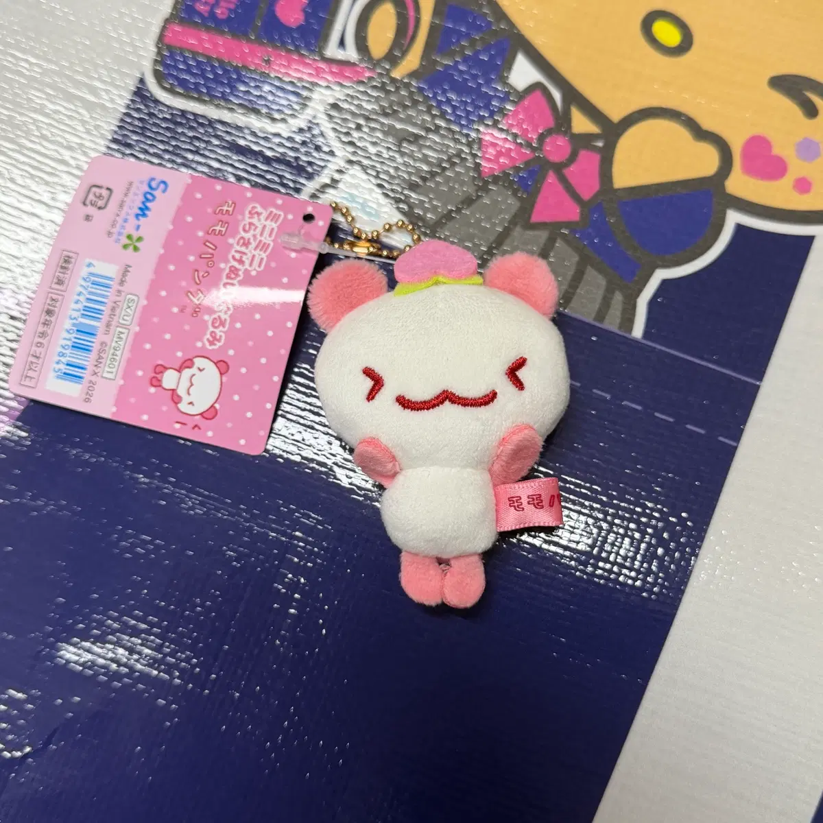 산엑스 미니미니 모모판다 마스코트 키링
