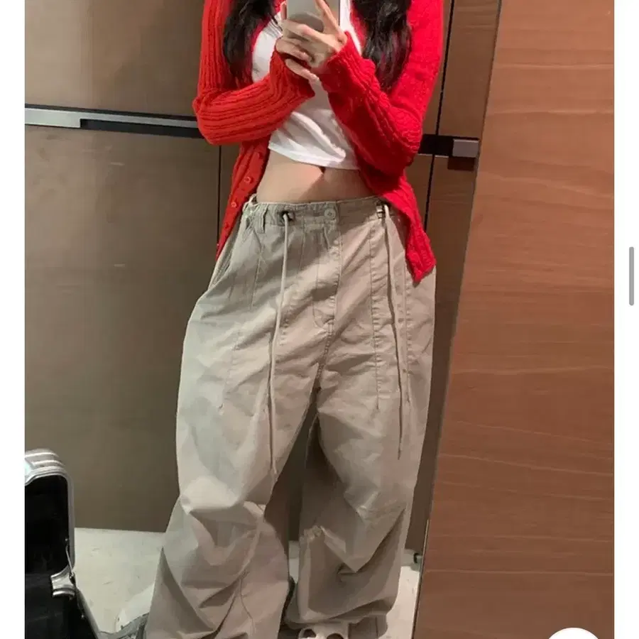 더핀 러브바니 은젤 슬림핏가디건