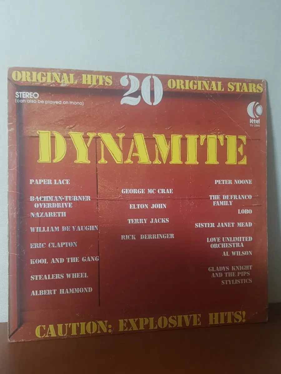 VA: Dynamite 올드팝엘피 바이닐vinyl Oldpoplp 엘튼존 에릭클랩튼 쿨앤더갱 조지매크레이 알윌슨 페이퍼레이스 스타일리스틱스 나사레쓰 테리잭스 앨버트해먼드 Lobo