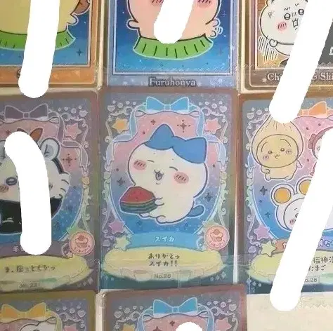 21종) 치이카와 먼작귀 웨하스 카드, 인어섬의 비밀, 럭키 카드
