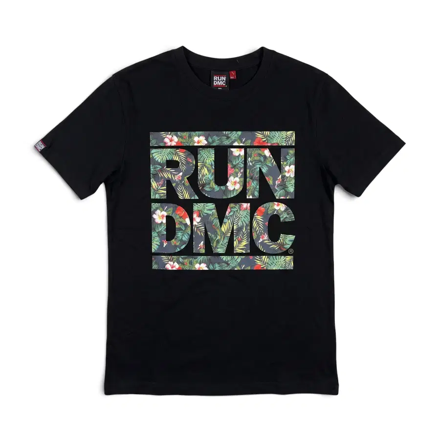 (새상품 S) 브라바도(Bravado) RUN DMC 사파리 화이트 반팔 티 블랙
