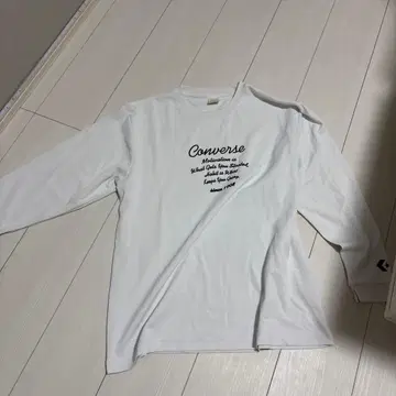 CONVERSE 긴팔 티셔츠 화이트