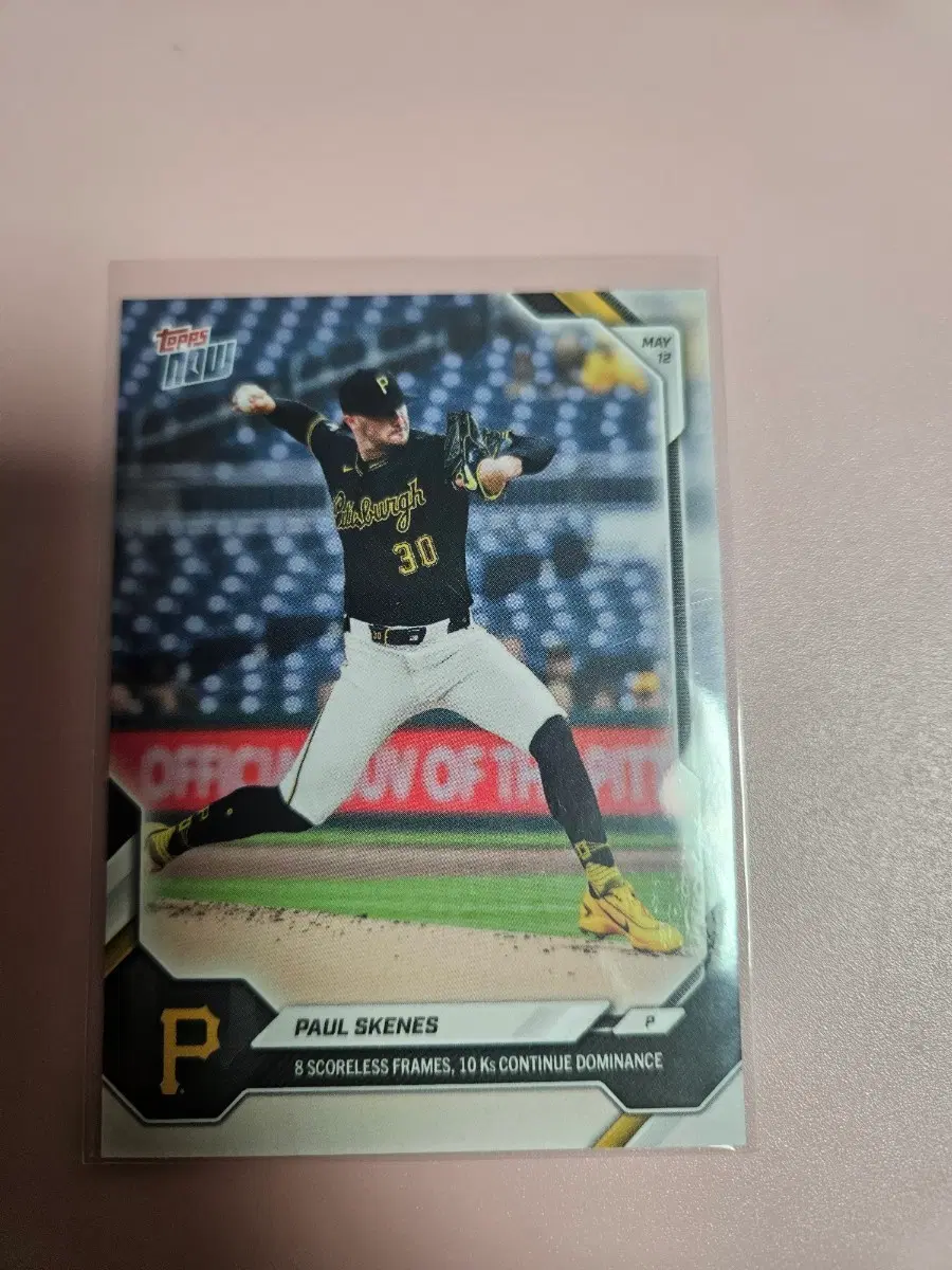 피츠버그)폴 스킨스 2026 Topps Now 8이닝 10K 기념