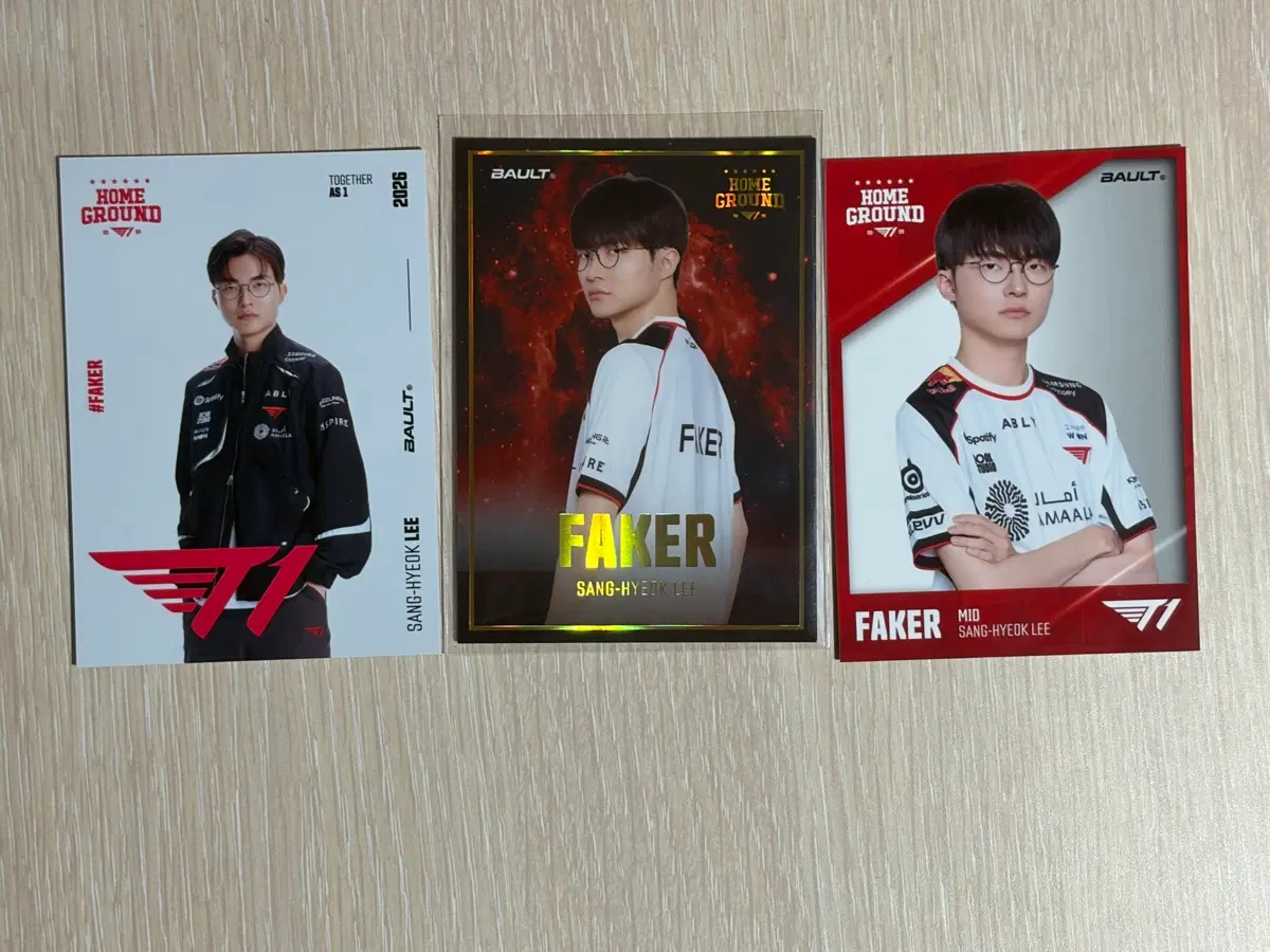 Bault 티원 홈그 페이커 카드 3장 일괄