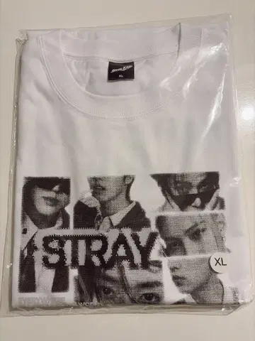 straykids 팝업 RUN IT 사진 T셔츠 화이트 XL 사이즈