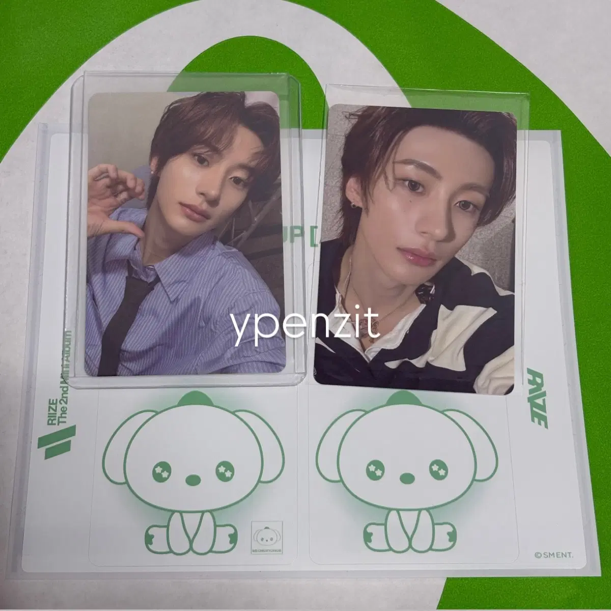 라이즈 앤톤 anton 아카이브 팝업 5만 특전+멍룡이 카드 스티커