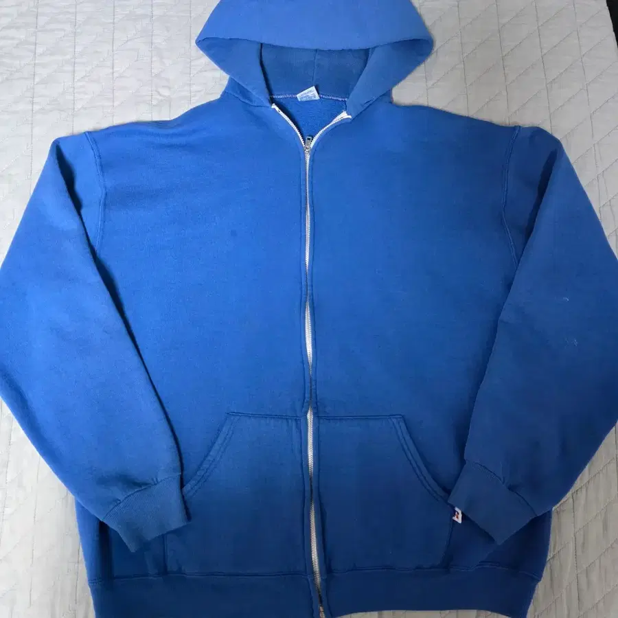 [XL] 80s 러셀 애슬레틱 후드집업 페이드 블루
