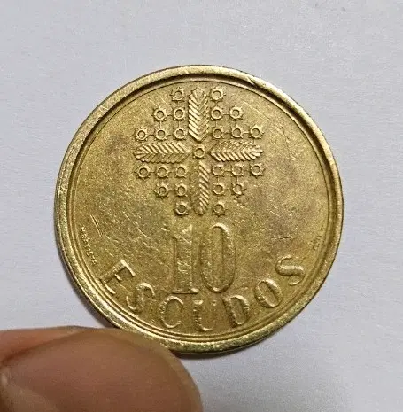포르투갈 1990년 10에스쿠도 동전(외국주화)83