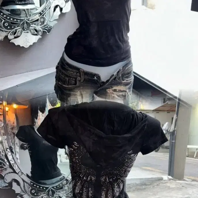 후루이 오네갸루 큐빅 후드 반팔