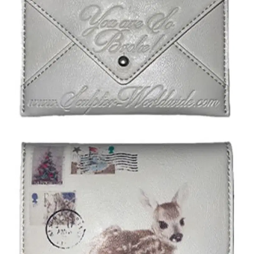 구해요) [스컬프터 Poor Dear Card Wallet White] 스컬프터 카드 지갑
