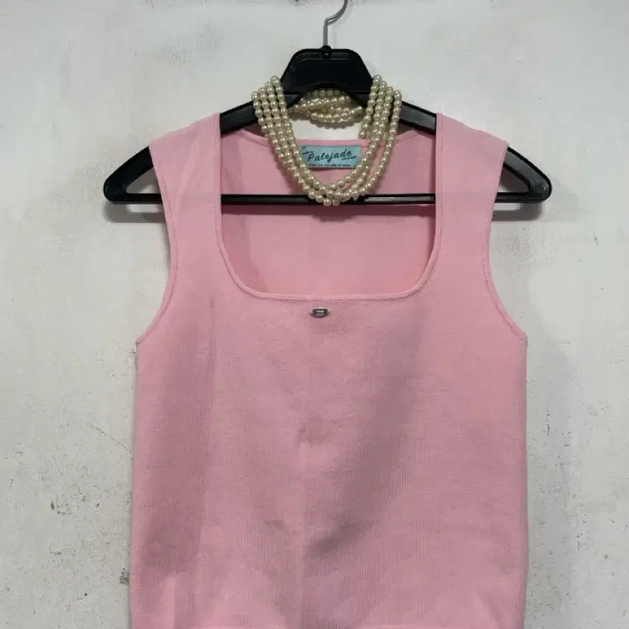 특가새)N6976 palejade 페일제이드 니트 탑.크롭.스퀘어넥