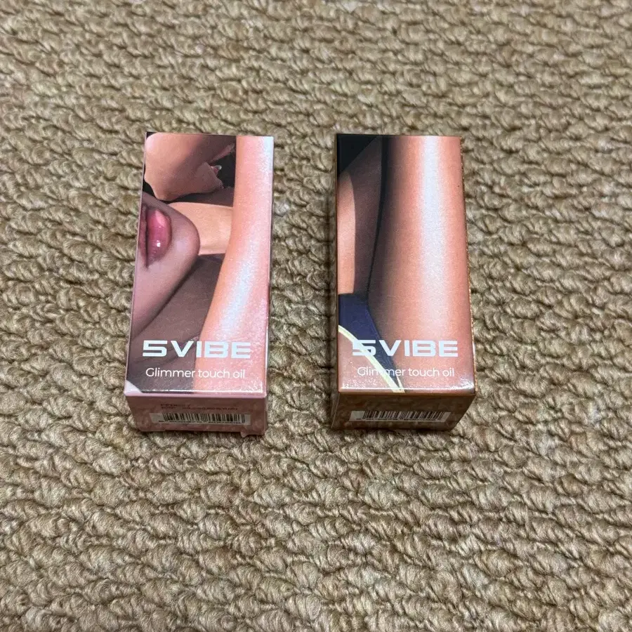 일괄 파이브바이브 글리머 터치 오일 미니 로즈 아우라, 선셋 글로우 새상품
