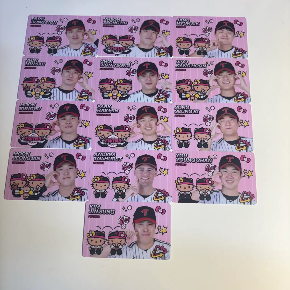 엘지트윈스 태닝키티 포토카드 포카 양도 판매