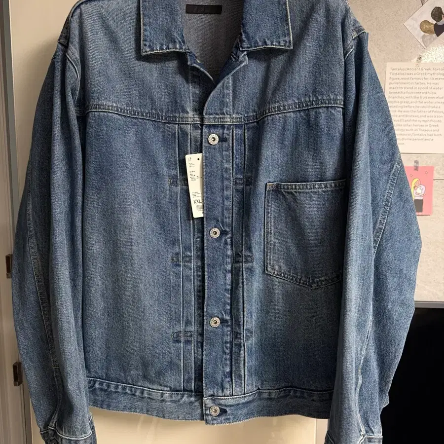 [XL] 유니클로 데님 트러커 자켓 중청 새상품