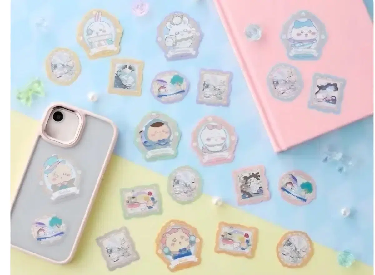 치이카와 포켓 앨리스 폰꾸 다꾸 스티커 먼작귀
