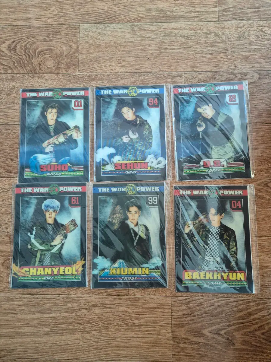 Exo The War Power 3D Photo Card (Baekhyun, Suho, Xiumin, D.O., Chanyeol)