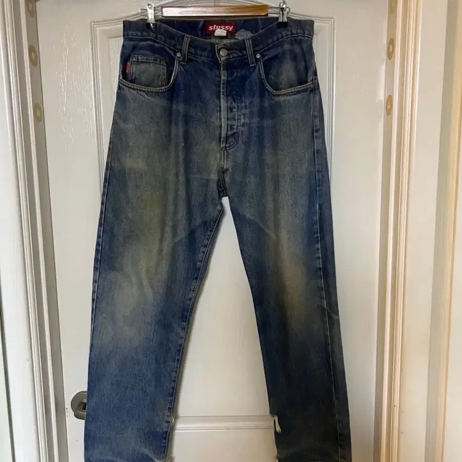 90s USA 올드 스투시 빅올진 데님 팬츠 빈티지