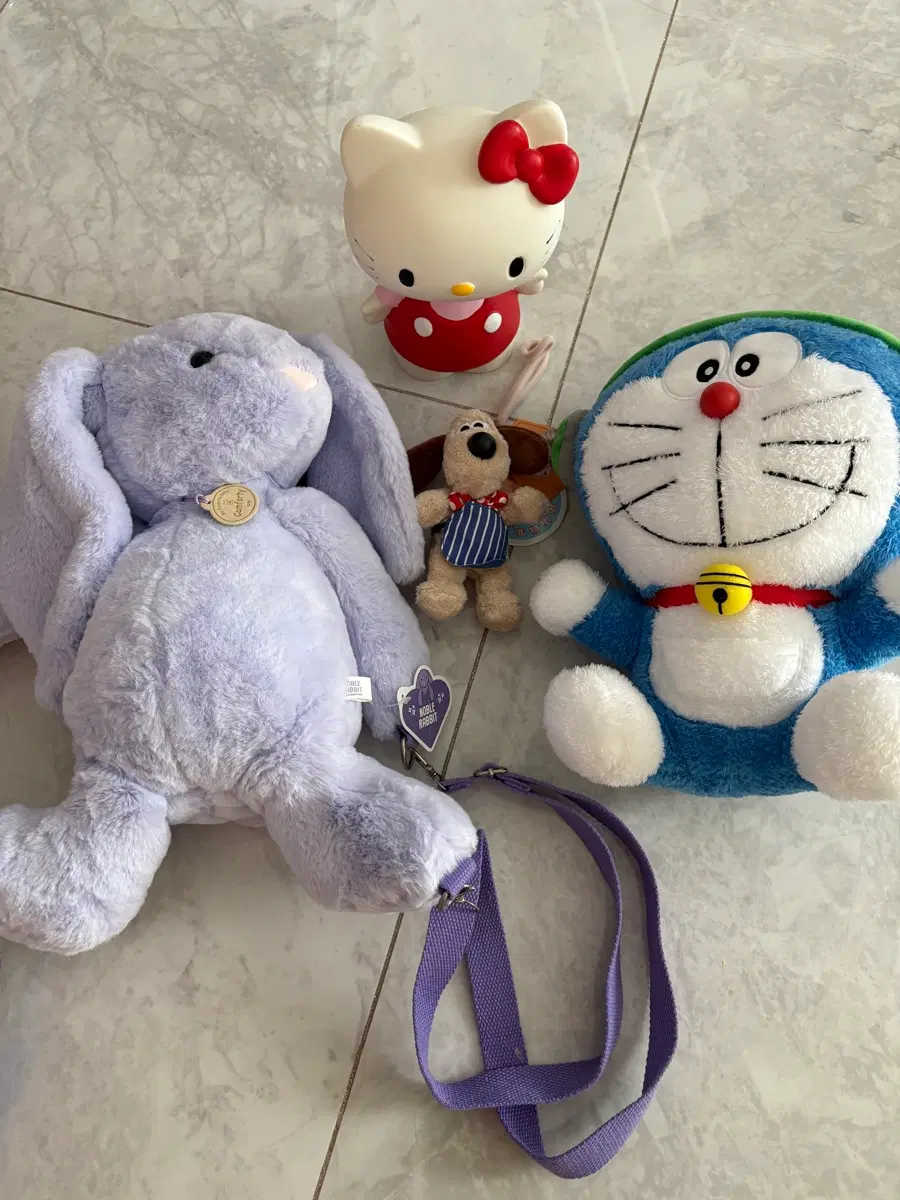 캐릭터 인형 일괄/개별 그로밋 도라에몽 헬로키티 노블래빗