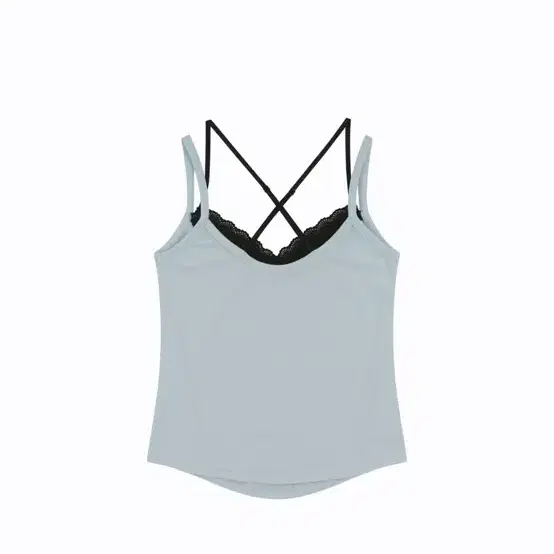 카시코 kashiko Nessa Lace Top Skyblue-Black