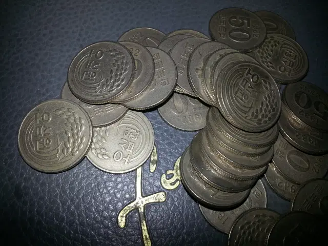 50원동전 30개 1982년 중고