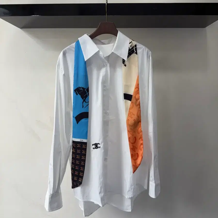 셀린 넥타이 셔츠