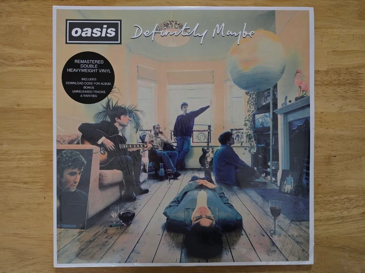LP 레코드 oasis 오아시스 - Definitely Maybe 영국반 2LP