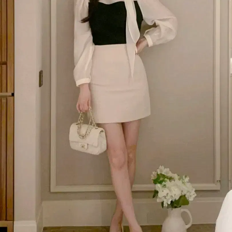 수입의류 기본H라인치마