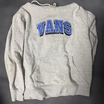 VANS 칼리지 로고 풀오버 후드티 그레이