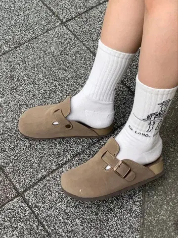 25.0cm 스웨이드 뮬 로퍼