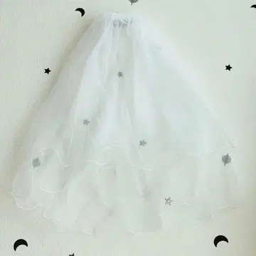 타카미 브라이덜 웨딩 베일 빗 포함 웨이브 베일