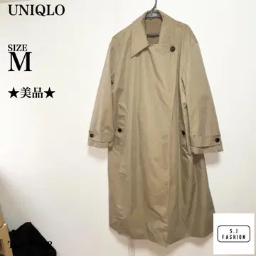 UNIQLO 오버 사이즈 트렌치코트 M 사이즈 카키