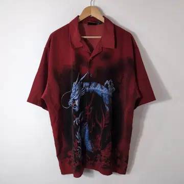 90s 빈티지 셔츠 Y2K 드래곤