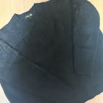 드로어 캐시미어 퍼 크루넥 블랙 1