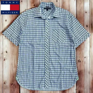 04M908 TOMMY HILFIGER 체크 반팔 BD 셔츠 봄/여름