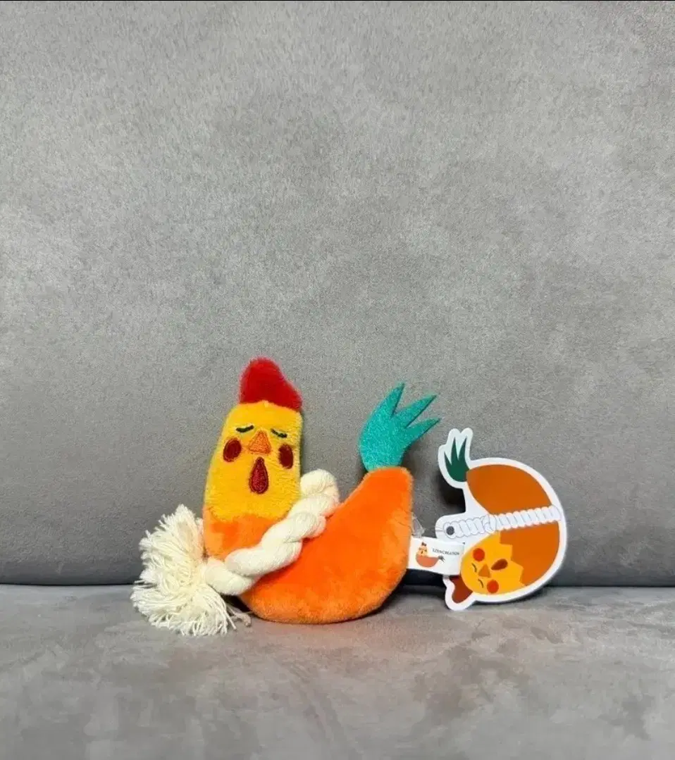 액막이 닭 키링 인형