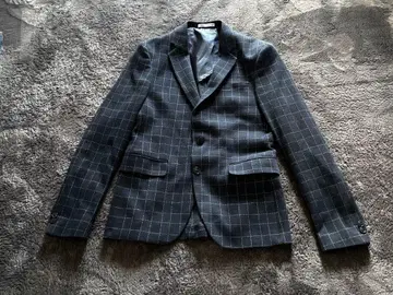 M974 [ ZARA ] 자라 남성용 체크 무늬 테일러드 자켓 M