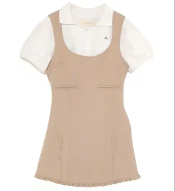 andmary Sara shirts set mini dress beige