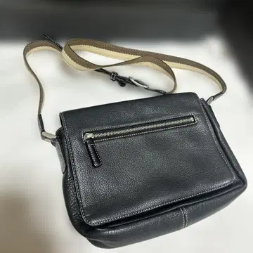 WAKO 긴자 와코 가죽 덮개 숄더백 블랙