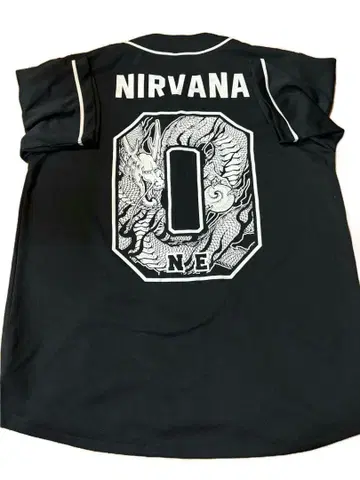 레어! NIRVANA(닐바나) No.0 락 베이스볼 셔츠 (밴딩 T