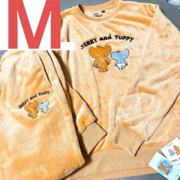 [ 미사용 새상품 ] 택 포함 돈키 x 톰과 제리 룸웨어 상하의 사이즈 M 브라운