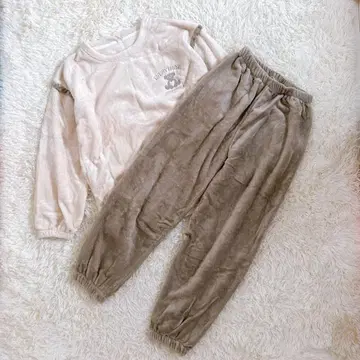 포근한 벨로아 파자마 셋업 XXL 175/100A 베이지 브라운