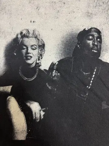 00s 2pac 마릴린 몬로 빈티지 T셔츠 XL