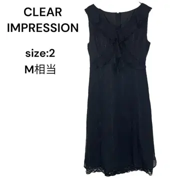 CLEAR IMPRESSION 원피스 슬리브리스 라메 2 세련된
