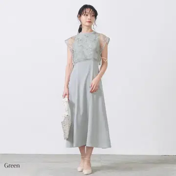 미사용 새상품 metoi 레이스 도킹 원피스 웨딩 드레스 M