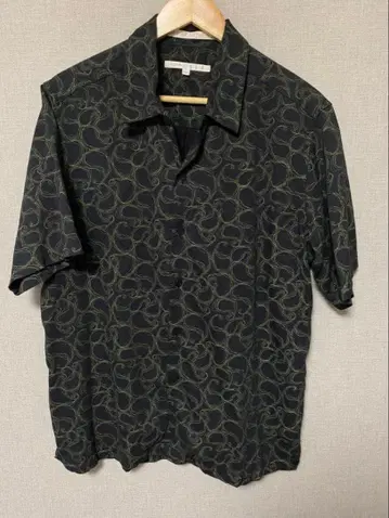 오픈 카라 셔츠 페리 에리스 PERRY ELLIS 페이즐리 무늬 90's