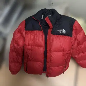 THE NORTH FACE 다운 자켓 레드 블랙 S