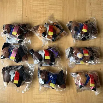 뉴스 슈퍼 서러브레드 10cm 봉제 인형 마스코트 9종 세트