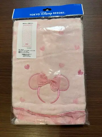 도쿄 디즈니 리조트 페이스 타월 핑크