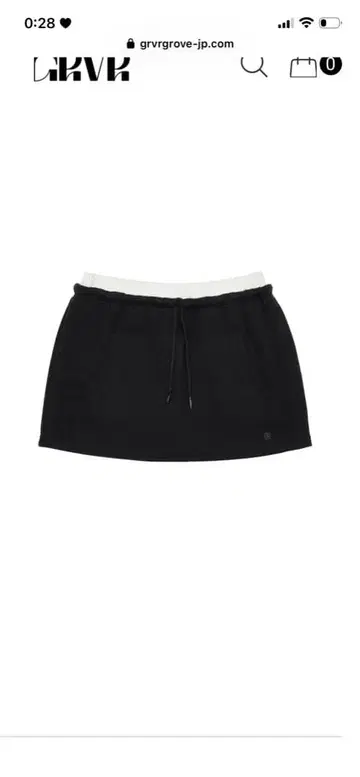 GRVR SIMONE SKIRT 미니 스커트 맨투맨