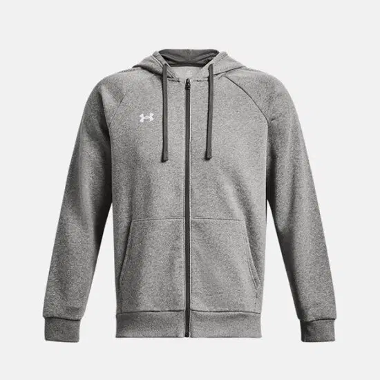 언더아머 UA Rival Fleece 후드 풀집업 1379767 그레이(025) (LG)